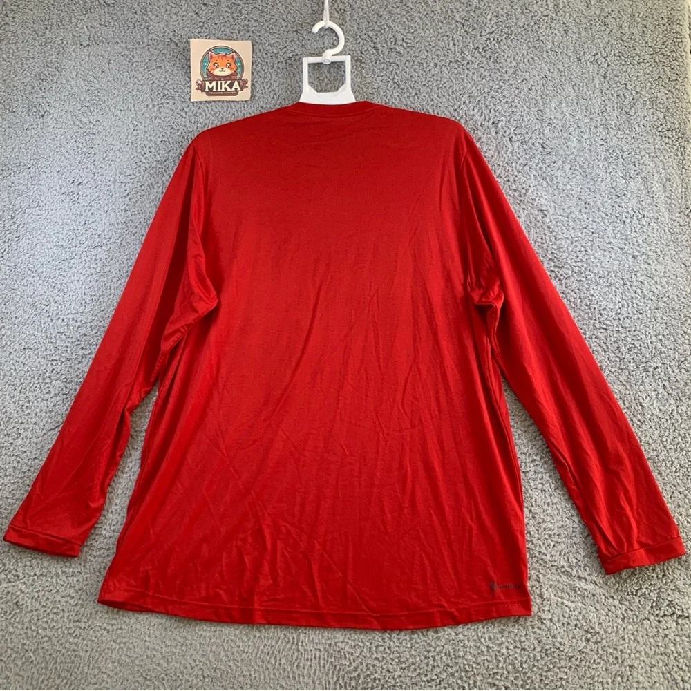 Adidas T-Shirt Men's‎ FC Dallas Long Sleeve Pullover Red Size XL